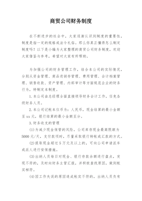 商贸公司财务制度.docx