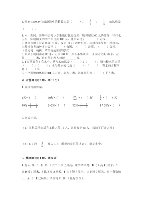 冀教版小学六年级下册数学期末检测试题附答案【满分必刷】.docx
