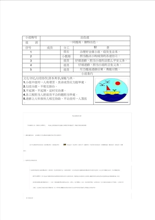 小组合作学习组牌设计