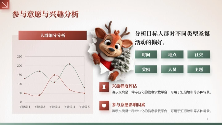 棕色3D风圣诞节通用PPT模板