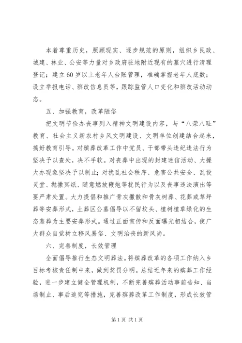 殡葬改革工作情况汇报.docx