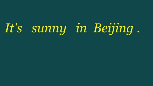 Unit3 Weather PartB Let’s learn & Let’s play 课件（共5