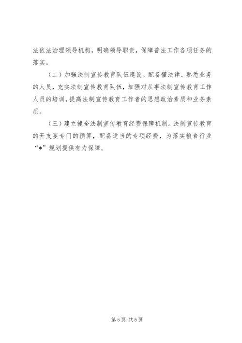 粮食普法工作计划.docx