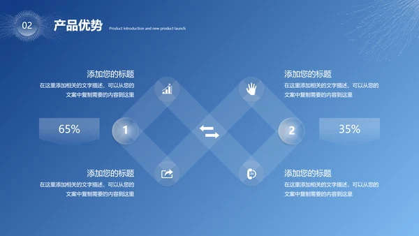 大气科技风互联网大数据产品介绍企业宣传介绍ppt模板