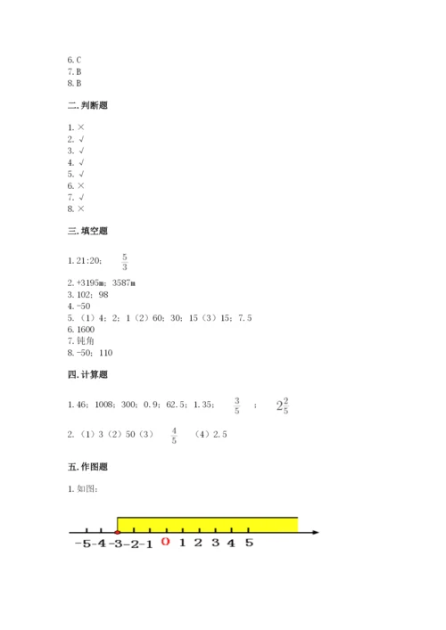 六年级下册数学期末测试卷含完整答案【精品】.docx