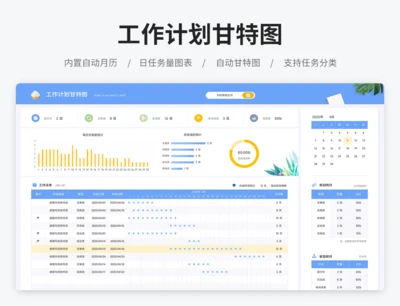 工作计划甘特图