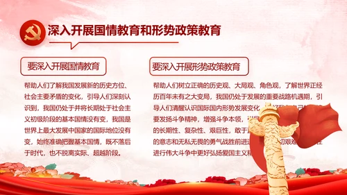 红色大气开展党员风采实践活动PPT