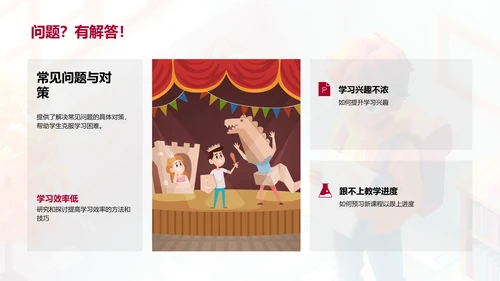 初二学期学习报告PPT模板