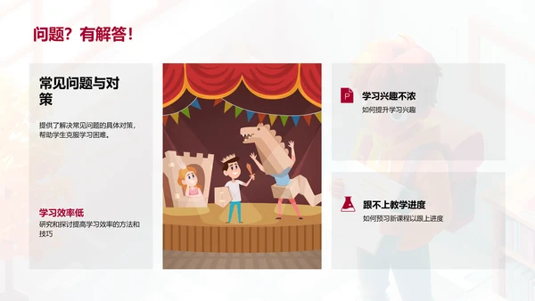初二学期学习报告PPT模板