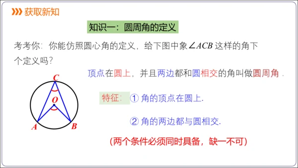 24.1.4 圆周角【人教九上数学精简课堂课件】(共28张PPT)