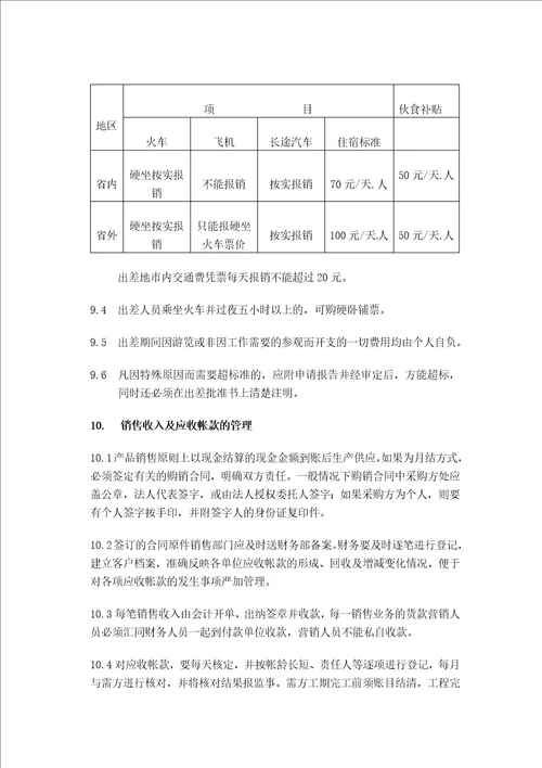 联华混凝土搅拌站财务管理制度