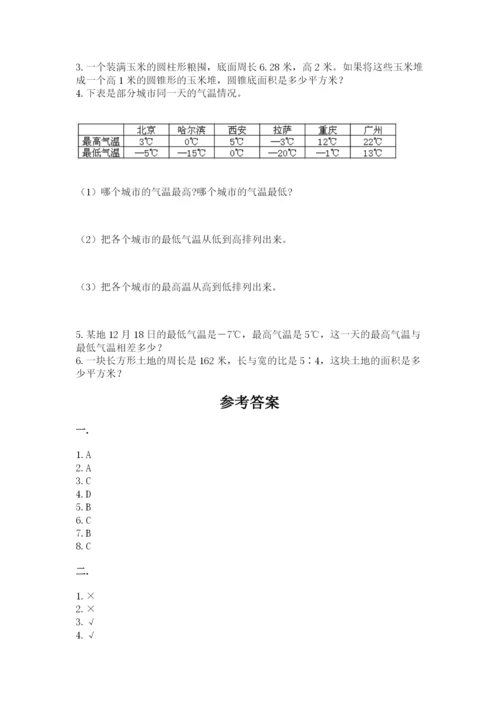 小学数学六年级下册竞赛试题含完整答案（典优）.docx