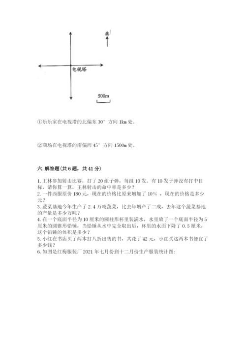 北师大版小学六年级下册数学期末综合素养测试卷含精品答案.docx