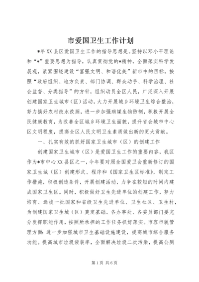 市爱国卫生工作计划.docx