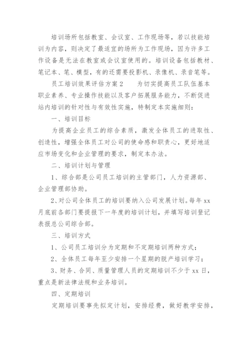 员工培训效果评估方案.docx