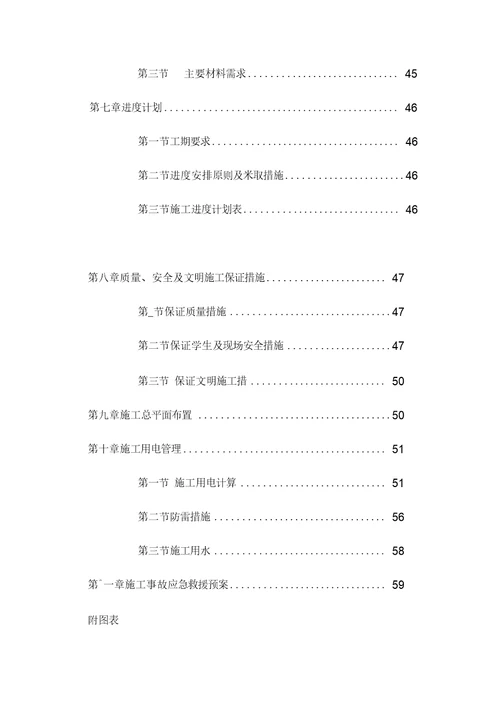 施工组织设计及报审表范文