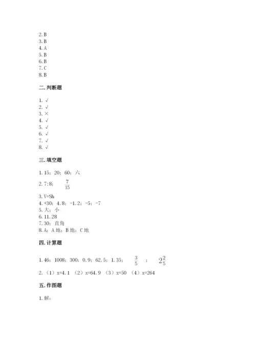 小升初六年级期末测试卷含答案（培优b卷）.docx