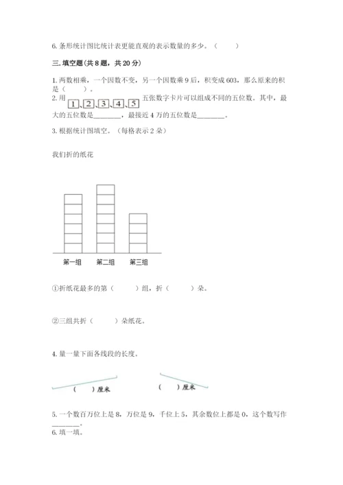 人教版四年级上册数学 期末测试卷附参考答案【实用】.docx