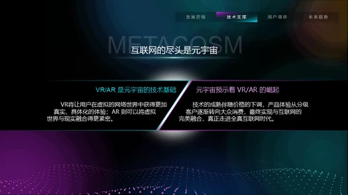 VR元宇宙互联网用户分析报告通用PPT模板
