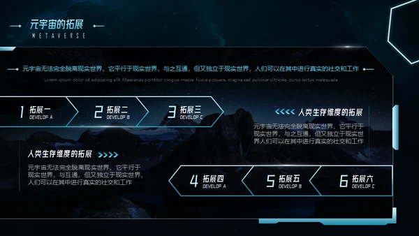 元宇宙科技未来已来通用PPT模板