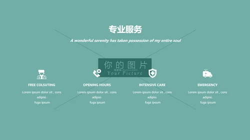 简约风医学医疗报告医院宣传动态PPT模板