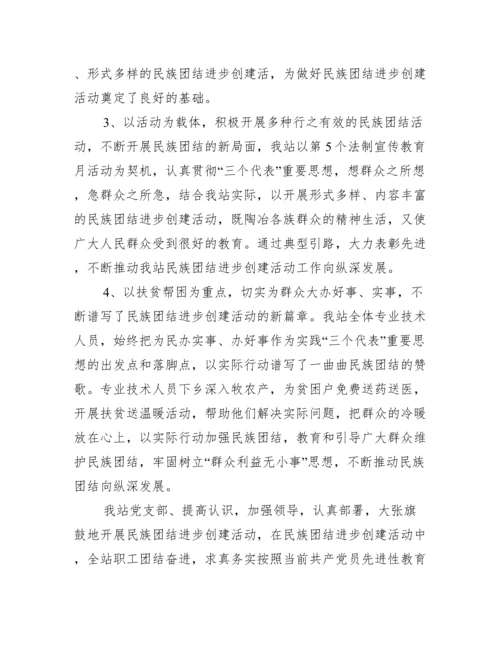 民族团结进步工作总结范本.docx