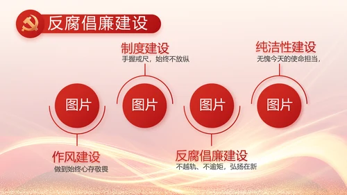 红色党建党支部工作汇报PPT党课