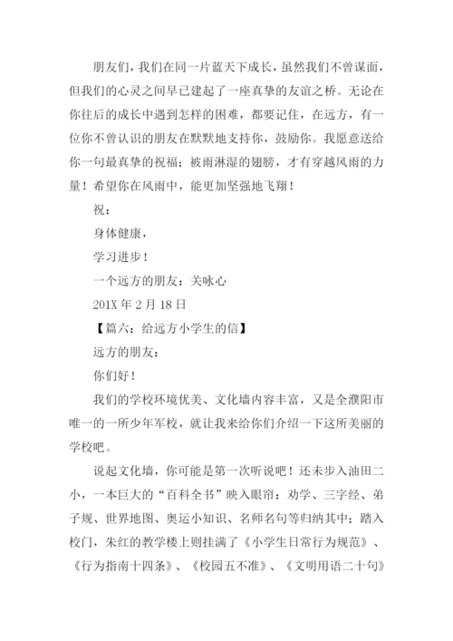 给远方小学生的信作文.docx