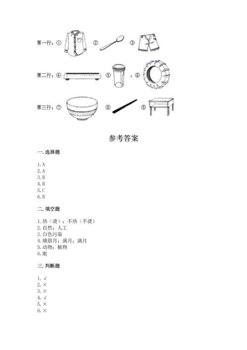 教科版二年级上册科学期末测试卷精品（含答案）.docx