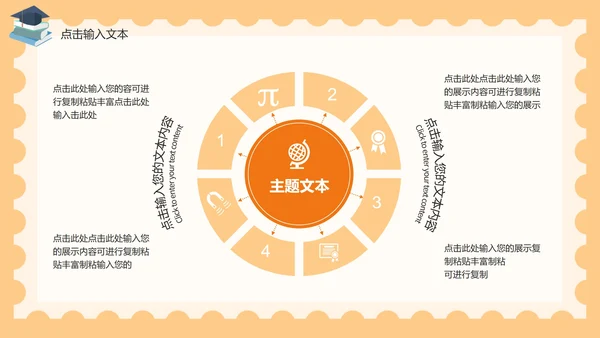 橙色台灯安全教育PPT模板