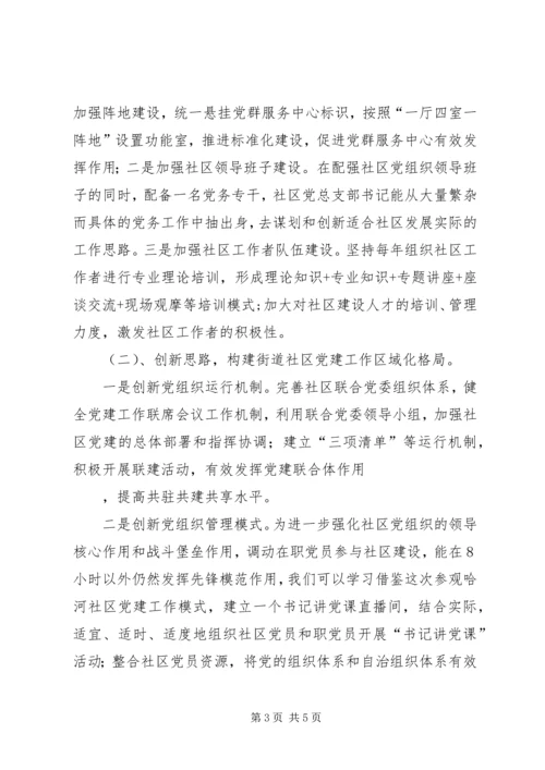 参观街道社区汇报材料.docx