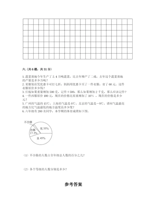 河南省平顶山市六年级下册数学期末考试试卷附答案（巩固）.docx