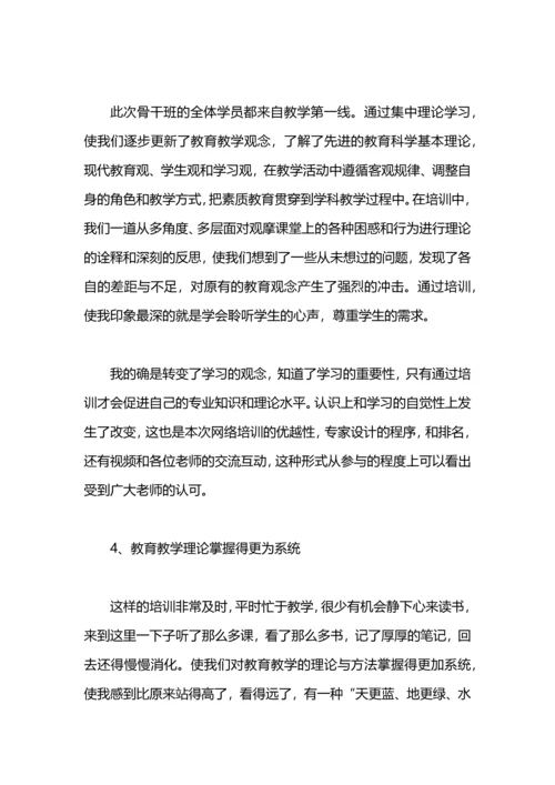 农村物理骨干教师培训工作总结.docx