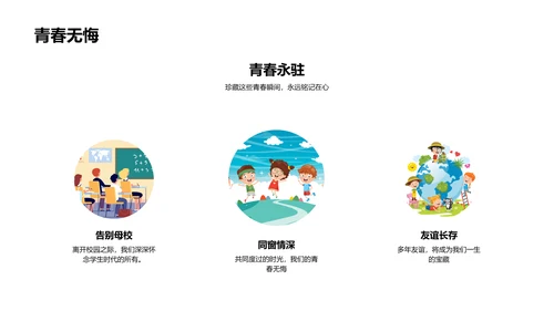 毕业图集分享PPT模板