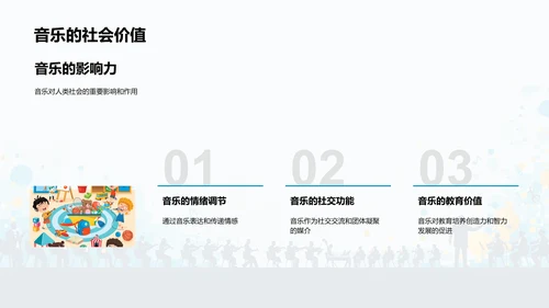 音乐文化教学报告PPT模板