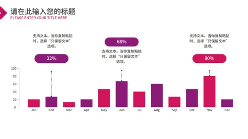 粉色简约风总结汇报PPT模板