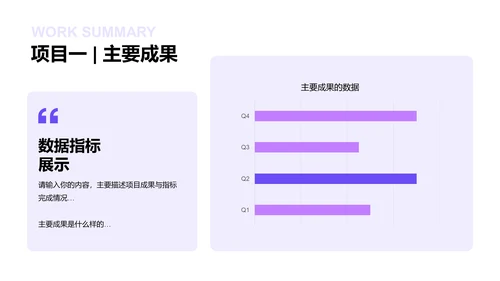 紫色创意炫酷互联网工作总结述职PPT