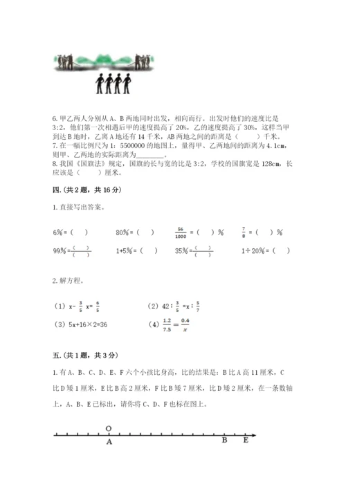 小学六年级数学期末自测题精品【考试直接用】.docx