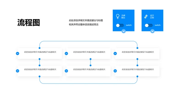 蓝色平面设计公司简介企业宣传PPT模板