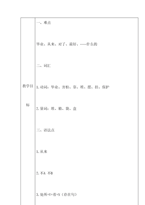 发展汉语初级综合II教案13