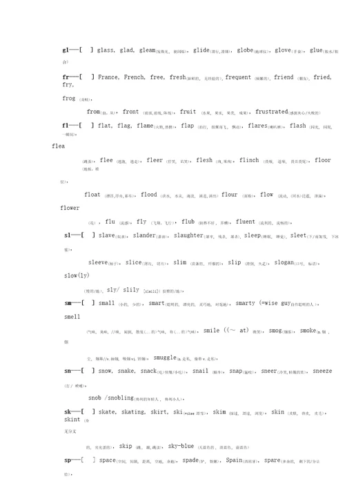 英语音标表以及字母、字母组合发音规律记忆口诀