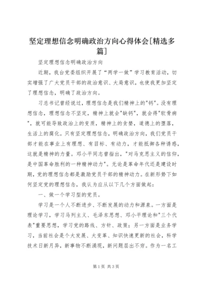 坚定理想信念明确政治方向心得体会[精选多篇] (4).docx