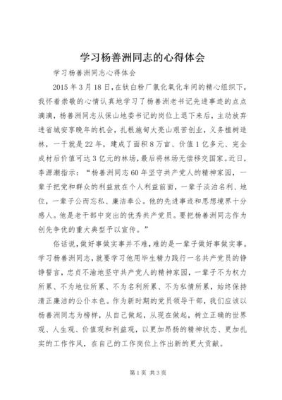 学习杨善洲同志的心得体会 (4).docx