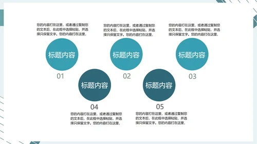 蓝色简约风年度工作总结汇报PPT模板