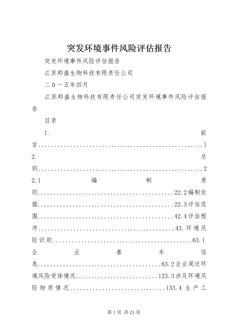 6突发环境事件风险评估报告.docx