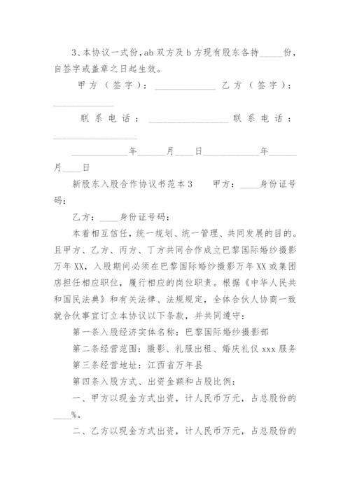 新股东入股合作协议书范本.docx