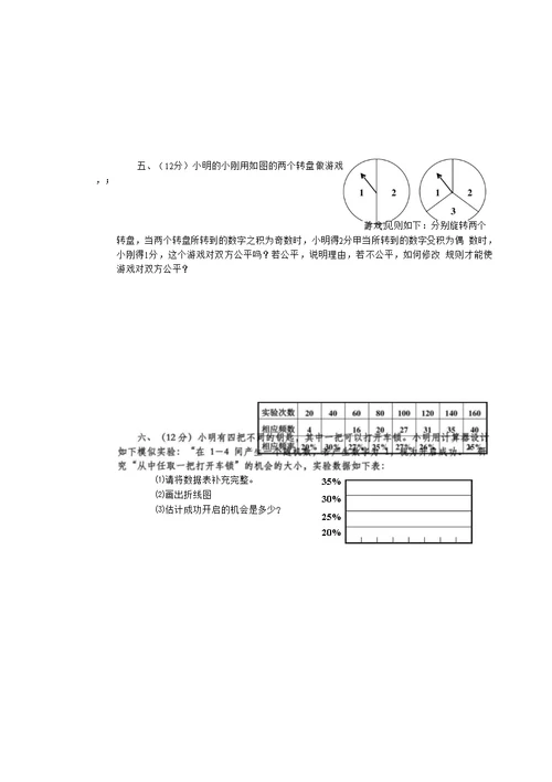 中考数学第一轮复习专题训练概率