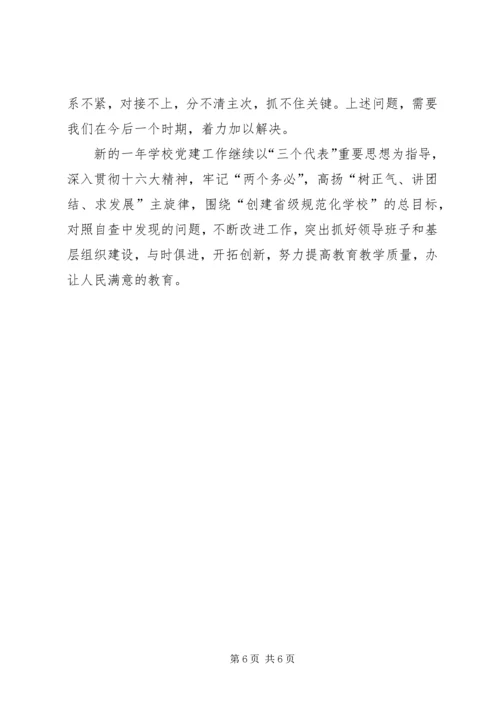 学校党建工作自查报告 (6).docx