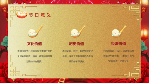 喜庆欢度正月十五元宵节PPT课件