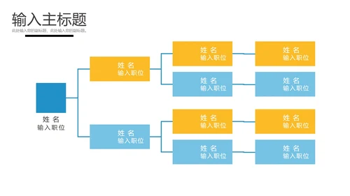 组织架构图表样式合集PPT模板